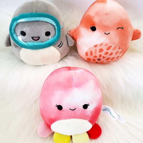 Squishmallows Other - 💕 3/$15 💕 Squishmallows Bundle Lot of 3 - Livvy, Gordon & Orzella Plush
